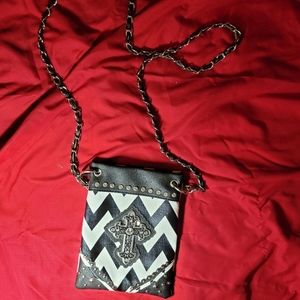 Small faux leather purse
